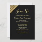 Invitations d'ouverture Gold Accent (Devant)