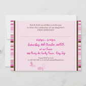 INVITATIONS DOUX D'ANNIVERSAIRE DE PHOTO : : grâce (Dos)