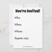 Invitations drôle de l'Humour de Thanksgiving "Win (Dos)