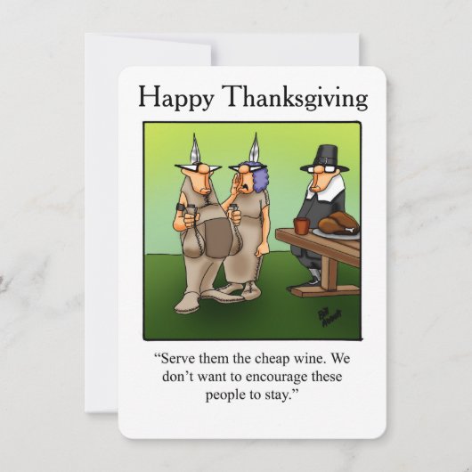 Invitations drôle de l'Humour de Thanksgiving "Win (Devant)