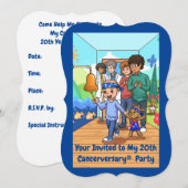 Invitations du 20e anniversaire du cancer (Devant / Derrière)
