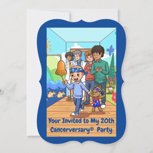 Invitations du 20e anniversaire du cancer (Devant)