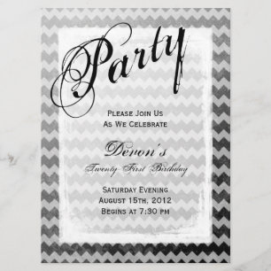 Invitations du 21e anniversaire du Black Chevron G