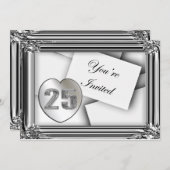Invitations du 25e anniversaire (Devant / Derrière)