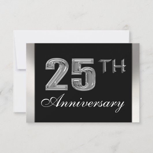 Invitations du 25e anniversaire (Devant)