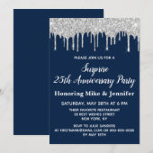 Invitations du 25e anniversaire de la Marine (Devant / Derrière)