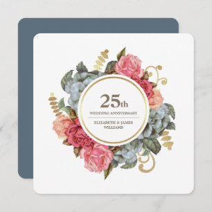 Invitations du 25e anniversaire du Mariage