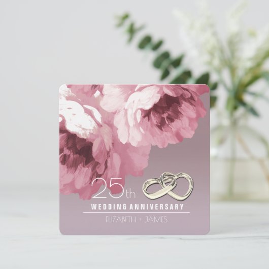 Invitations du 25e anniversaire du Mariage (Debout devant)