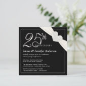 Invitations du 25e anniversaire du Mariage (Debout devant)