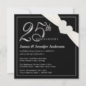 Invitations du 25e anniversaire du Mariage (Devant)