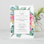 Invitations du 25e anniversaire du Mariage Tropica (Debout devant)