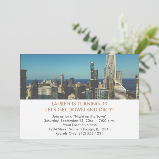 Invitations du 30e anniversaire de Chicago (Debout devant)