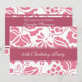 Invitations du 35e anniversaire de la fête de Flor (Devant / Derrière)