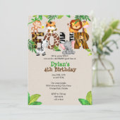 Invitations du 4 Anniversaire de la Jungle (Debout devant)