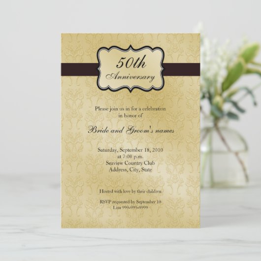 Invitations du 50e anniversaire (Debout devant)