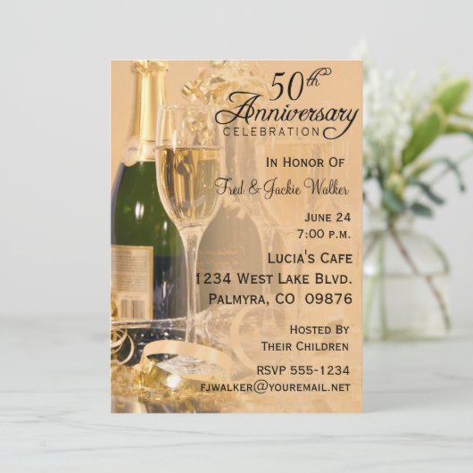 Invitations du 50e anniversaire (Debout devant)