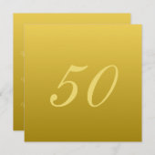 Invitations du 50e anniversaire (Devant / Derrière)