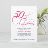 Invitations du 50e anniversaire de l'argent noir r (Debout devant)