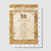 Invitations du 50e anniversaire du jubilé d'or (Décalage (Invitation))