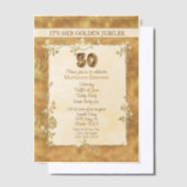 Invitations du 50e anniversaire du jubilé d'or (Compenser)