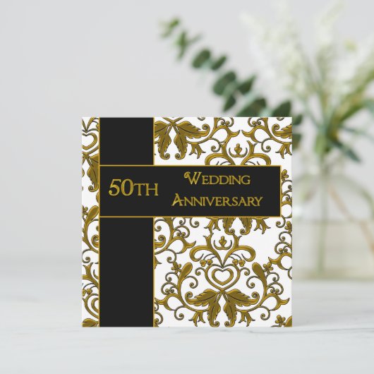 Invitations du 50e anniversaire du Mariage (Debout devant)