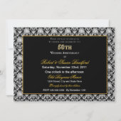 Invitations du 50e anniversaire du Mariage (Dos)
