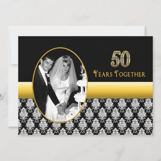 Invitations du 50e anniversaire du Mariage (Devant)
