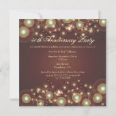 Invitations du 50e anniversaire du Mariage (Dos)