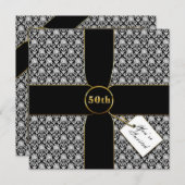 Invitations du 50e anniversaire du Mariage (Devant / Derrière)