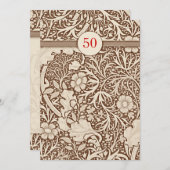 Invitations du 50e anniversaire du mariage (Devant / Derrière)