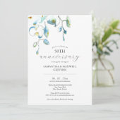 Invitations du 50e anniversaire du Mariage Floral (Debout devant)