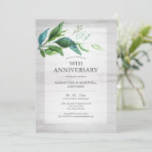 Invitations du 50e anniversaire du Mariage rustiqu (Debout devant)