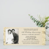 Invitations du 50e anniversaire - Floral victorien (Debout devant)