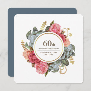 Invitations du 60e anniversaire du Mariage