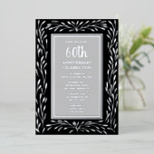 Invitations du 60e anniversaire du Mariage Black G (Debout devant)