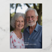 Invitations du 60e anniversaire du Mariage Black G (Verso)