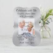 Invitations du 60e anniversaire du Mariage chrétie (Debout devant)