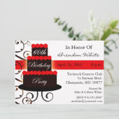 Invitations du 60e anniversaire rouge (Debout devant)
