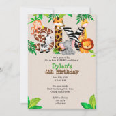 Invitations du 6e anniversaire de la Jungle (Devant)