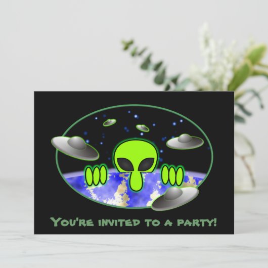 Invitations du Alien Kilroy (Debout devant)