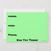 Invitations du Alien Kilroy (Dos)