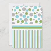 Invitations du Baby shower de l' des grenouilles e (Dos)