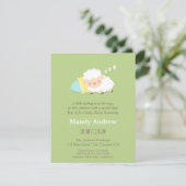 Invitations du Baby shower Little Lamb (Debout devant)