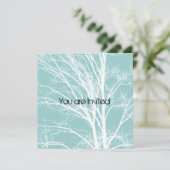 Invitations du Baby shower Sky et White Tree (Debout devant)