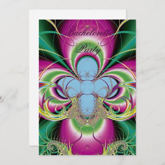 Invitations du Bachelorette Party (Devant / Derrière)