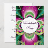 Invitations du Bachelorette Party (Devant / Derrière)