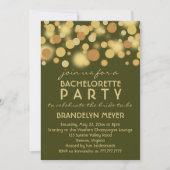 Invitations du Bachelorette Party Bubbles au Champ (Devant)