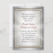 Invitations du bal Silver Star Spotlight (Devant)