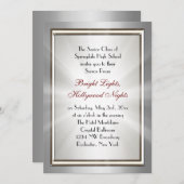 Invitations du bal Silver Star Spotlight (Devant / Derrière)