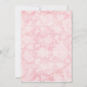 Invitations du baptême | Pies roses (Dos)